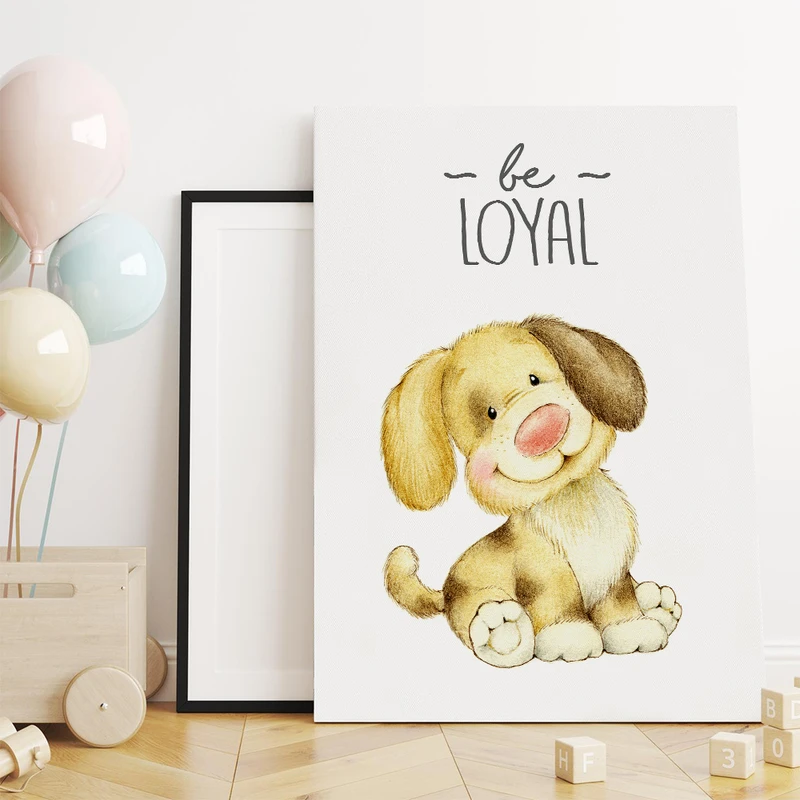 تابلو شاسی کودک سالی وود مدل سگ بازیگوش کد T170316