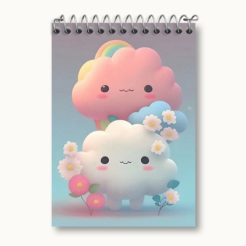 دفتر یادداشت 50 برگ خندالو طرح ابر کیوت کد N4060