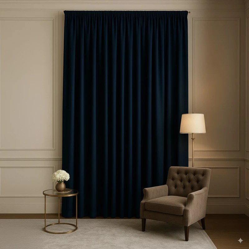 پرده تیکو دکو مدل بلک اوت ضد نور 75 درصد سه لایه دوخت ساده کد insulator  سایز 275x300 سانتی‌متر