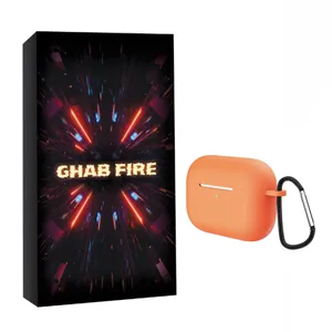 کاور قاب فایر مدل سیلیکون مناسب برای کیس اپل  ایرپاد پرو به همراه گیره