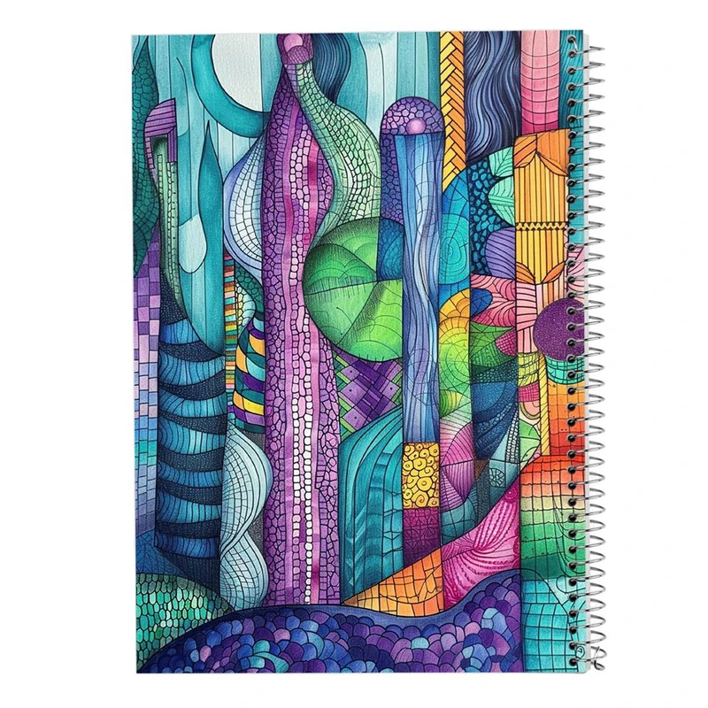 دفتر نقاشی 50 برگ مدوپد مدل اشکال فانتزی کد DF16078