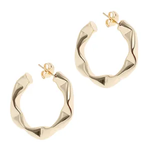 گوشواره زنانه مدل اسپرت آینه ای کد 6526