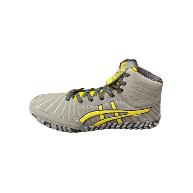 کفش کشتی مردانه مدل ساقدار کد ASI2027 رنگ طوسی