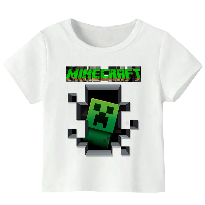 تی شرت آستین کوتاه پسرانه مدل ماینکرفت WS 63