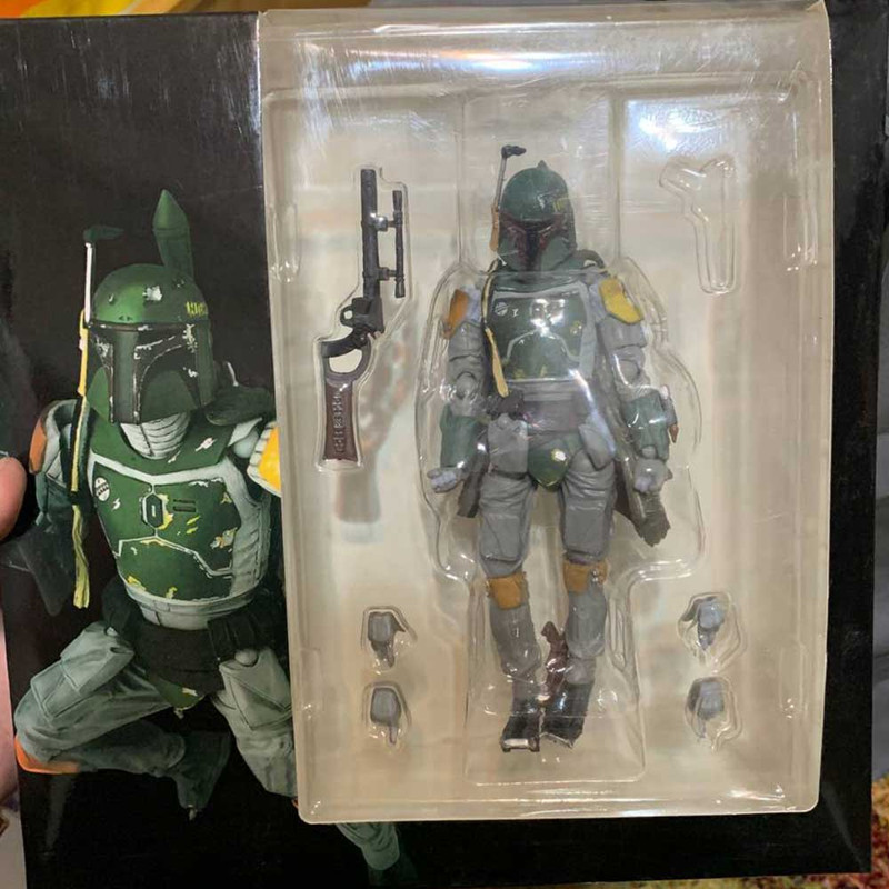 اکشن فیگور مدل بابو فت استاروارز مندلوریت طرح Star Wars Boba Fett Kaiyodo