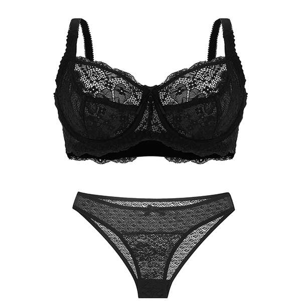 ست شورت و سوتین زنانه مدل دانتل اروپایی