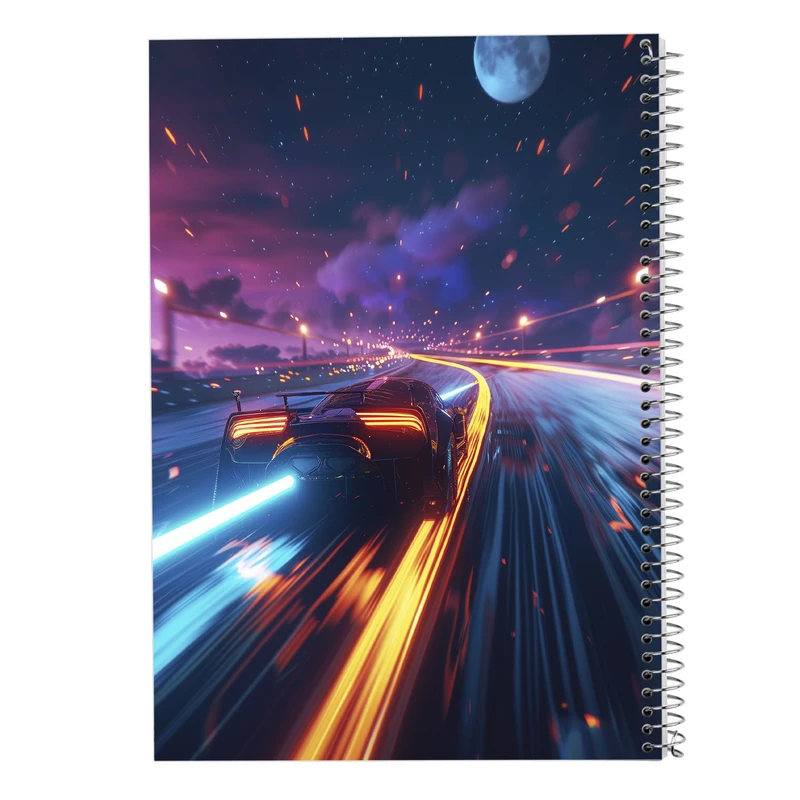 دفتر شطرنجی 50 برگ مدوپد مدل need for speed کد DF13674