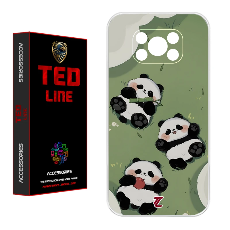 کاور تد لاین طرح پاندا کد 1102 مناسب برای گوشی موبایل شیائومی Poco X3 / X3 Pro / X3 NFC
