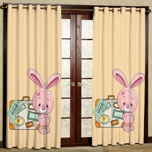 پرده مدل خرگوش هازان پانچی کد 4599 سایز 140x200 سانتی متر