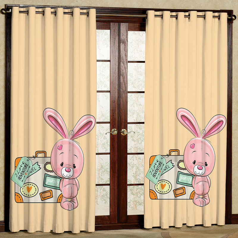 پرده مدل خرگوش هازان پانچی کد 4599 سایز 140x200 سانتی متر