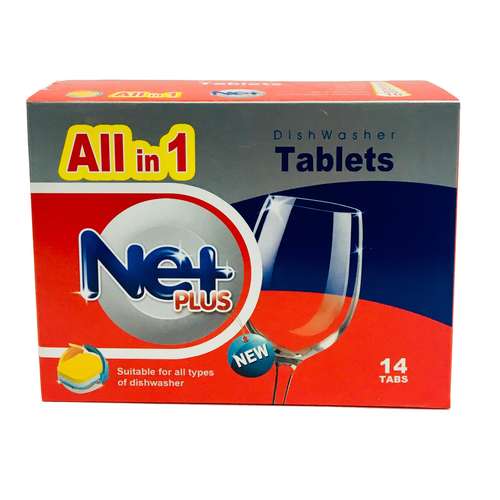 قرص ماشین ظرفشویی نت پلاس کد 04 بسته 14 عددی