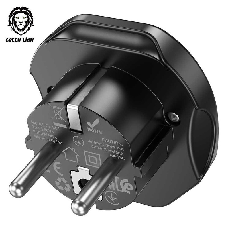 مبدل برق 3 به 2 گرین لاین مدل Conversion EU Plug