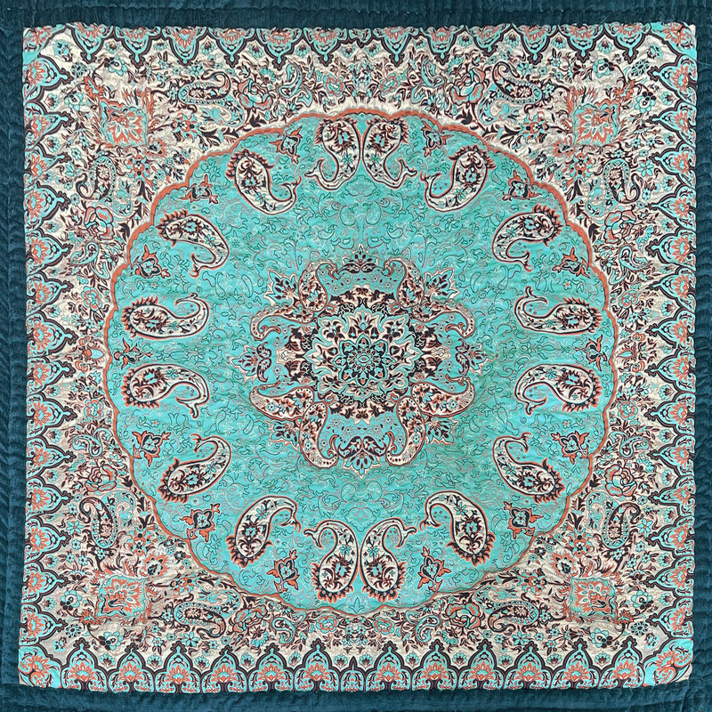 لحاف کرسی طرح نازخاتون کد20025 سایز400×400سانتی متر