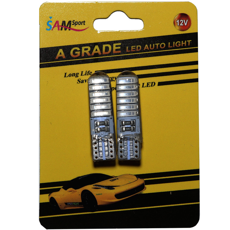 لامپ چراغ کوچک خودرو سام اسپرت مدل ژله ای 12RED بسته 2 عددی