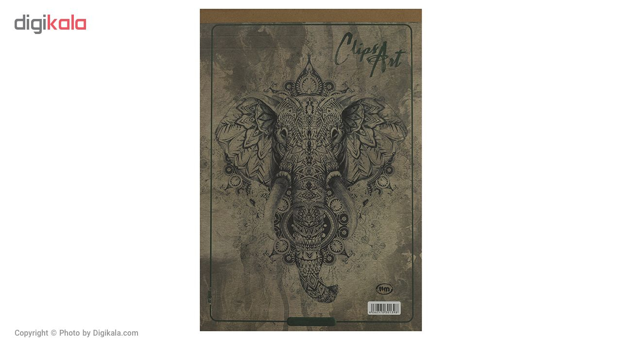 دفتر طراحی کلیپس طرح 01398 Elephent