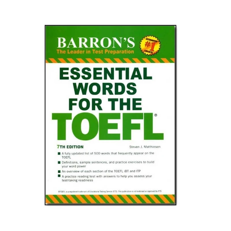 کتاب Essential Words for the TOEFL اثر Steven J. Matthiesen انتشارات Barrons Educational Series