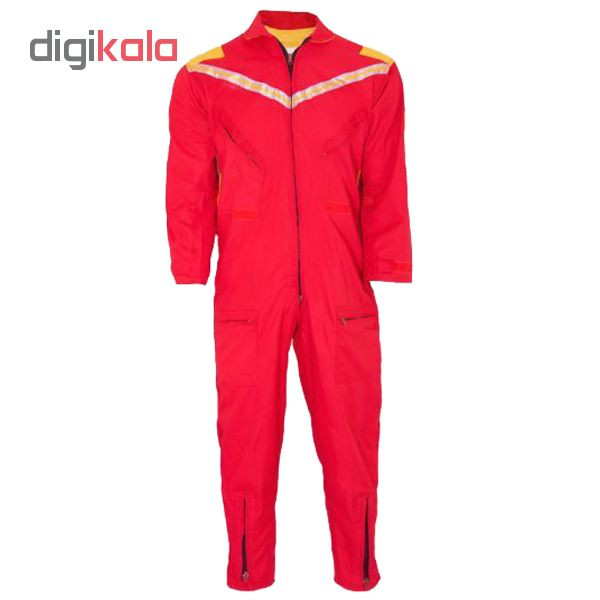 لباس کار یکسره طرح کانادایی سبلان قرمز