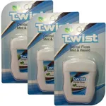 نخ دندان تویست مدل Mint & Waxed طول 50 متر بسته 3 عددی