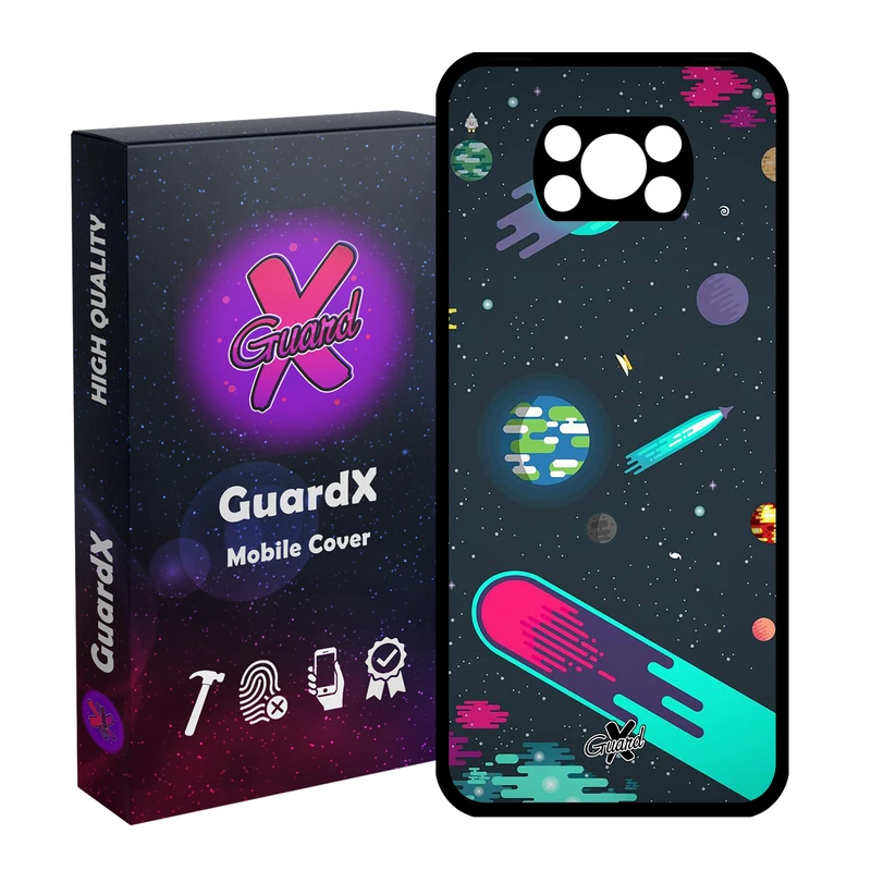 کاور گارد ایکس طرح Galaxy مدل Glass10073 مناسب برای گوشی موبایل شیائومی Poco X3 Pro