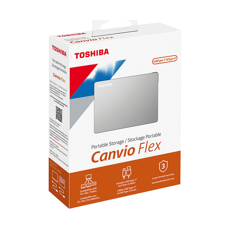 هارد دیسک اکسترنال توشیبا مدل CANVIO FLEX ظرفیت 4 ترابایت