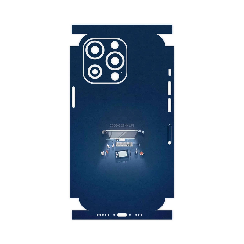 برچسب پوششی ماهوت مدل Programming 3-FullSkin مناسب برای گوشی موبایل اپل iphone 13 Pro