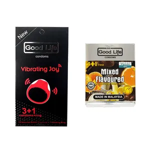کاندوم گودلایف کد Vibrating mixed 002 مجموعه 2 عددی