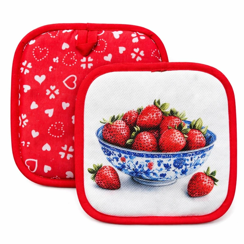 دستگیره آشپزخانه مدل کاسه توت‌فرنگی بسته 2 عددی