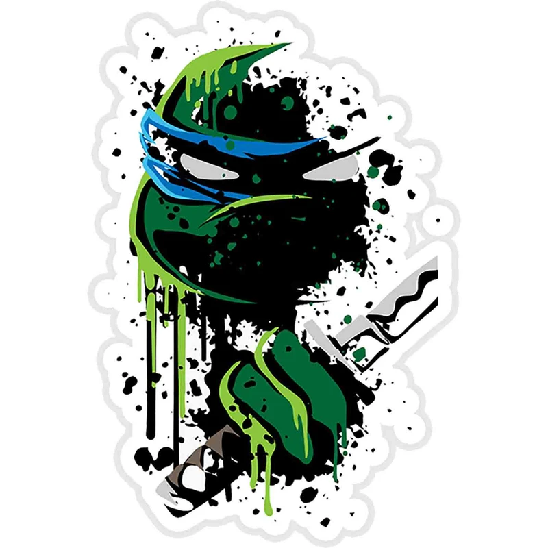 استیکر لپ تاپ طرح Cowabunga - Leo Sticker کد ST382