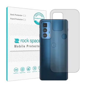 Transparent Rockspace HyGEL phone back protector suitable for Motorola Edge 20 Pro mobile phone