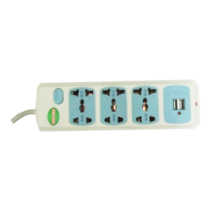 چند راهی برق ناینتی ناین مدل USB-CENTER A کابل 2 متری