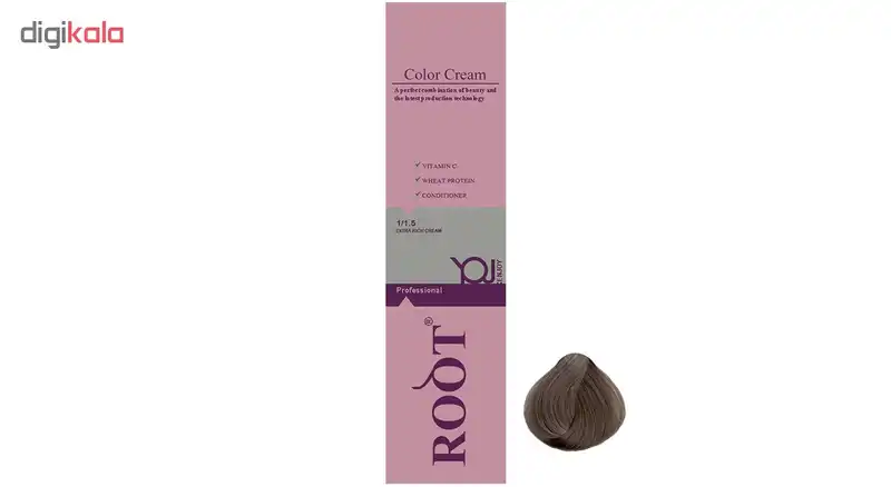 رنگ موی روت شماره 6.1 حجم 120 میلی لیتر رنگ بلوند خاکستری تیره