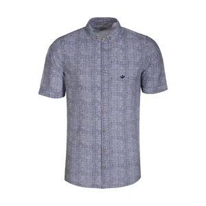 پیراهن آستین کوتاه مردانه تن درست مدل 00169