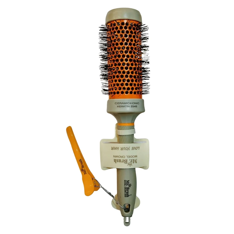 برس مو مستر براش مدل کراتین 45 به همراه گیره مو