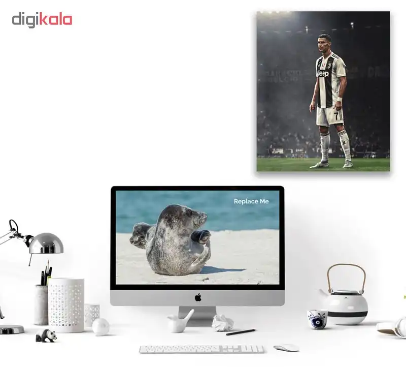 تابلو شاسی گالری استاربوی طرح کریستیانو رونالدو مدل Footbal 01