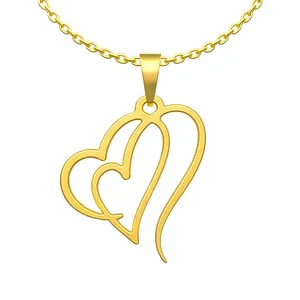 گردنبند طلا 18 عیار زنانه مدوپد مدل قلب کد E3-1-1283