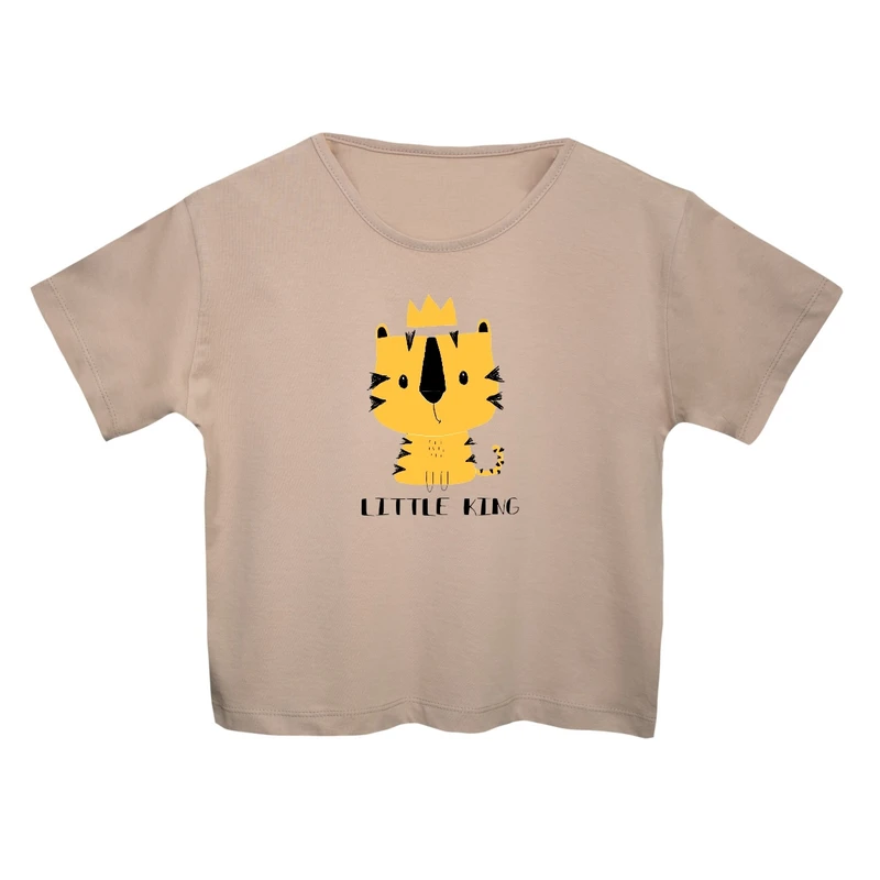 کراپ‌تی شرت آستین کوتاه زنانه مدل ببر کد 8