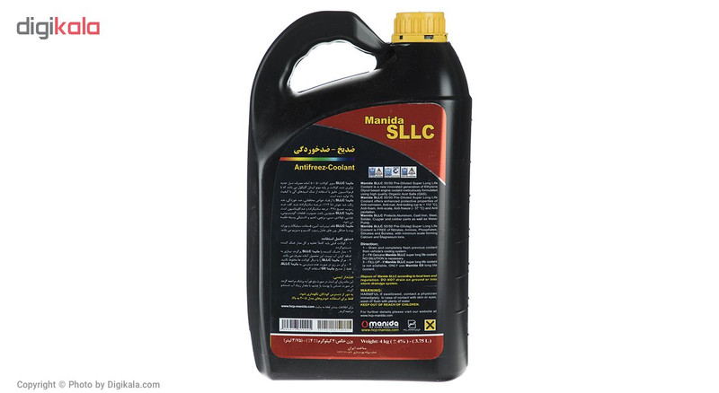 ضدیخ خودرو مانیدا مدل SLLC حجم 3.75 لیتر
