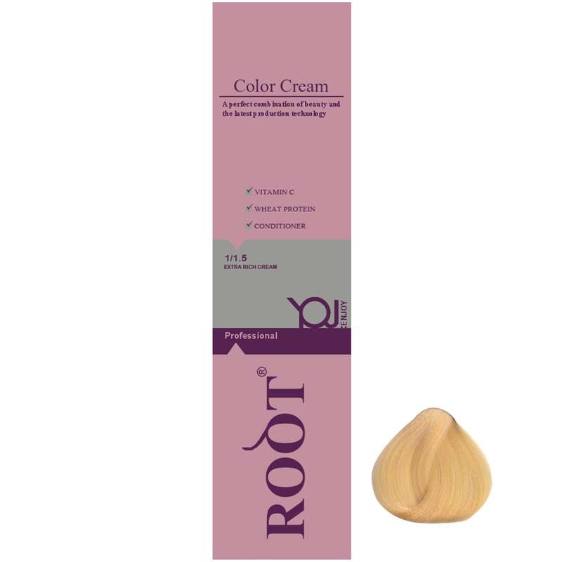 رنگ موی روت شماره 10.5 حجم 120 میلی لیتر رنگ بلوند طلایی خیلی خیلی روشن