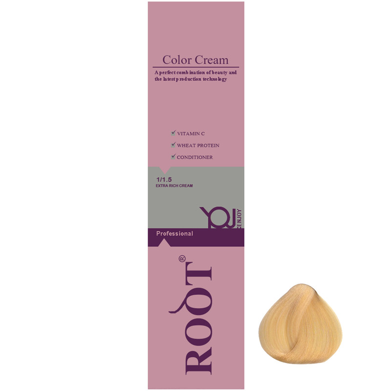 رنگ موی روت شماره 10.5 حجم 120 میلی لیتر رنگ بلوند طلایی خیلی خیلی روشن