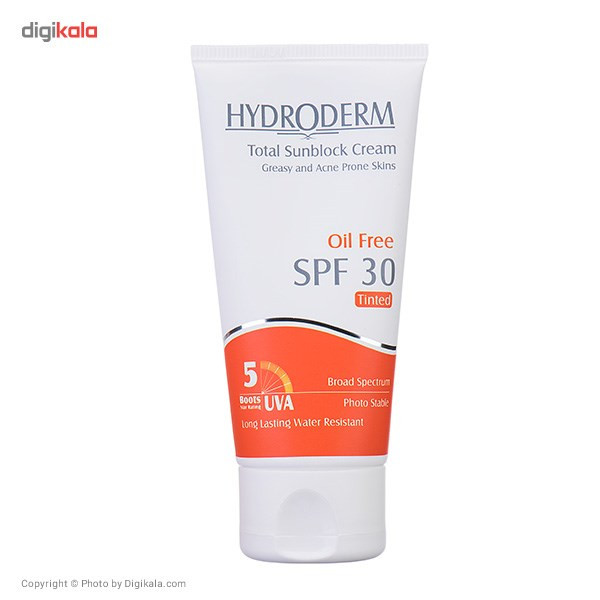 کرم ضد آفتاب رنگی هیدرودرم SPF30