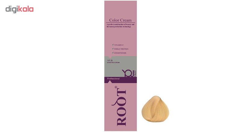 رنگ موی روت شماره 10.5 حجم 120 میلی لیتر رنگ بلوند طلایی خیلی خیلی روشن