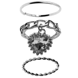 بند انگشتی زنانه کد RKH_1217 مجموعه 3 عددی