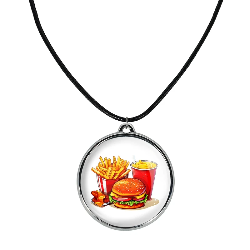 گردنبند خندالو مدل فست فود (Fast Food) کد 3657336574