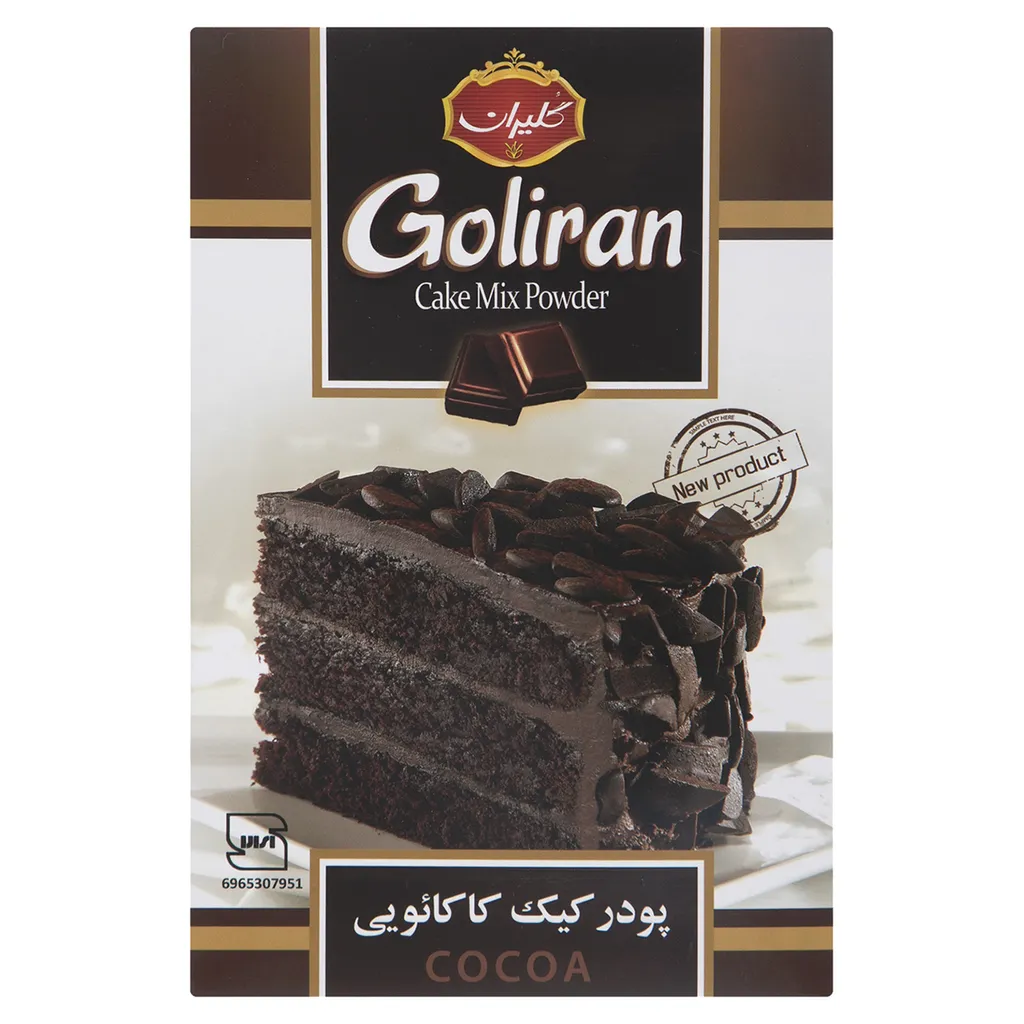 پودر کیک کاکائویی گلیران مقدار 500 گرم