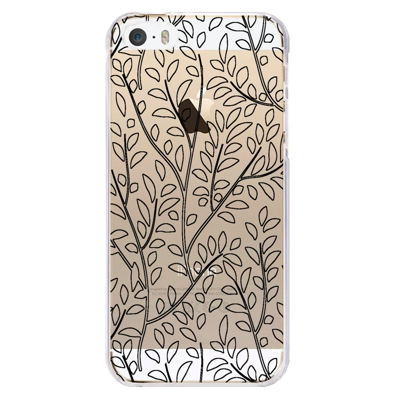 کاور مگافون طرح برگ مدل C45-B مناسب برای گوشی موبایل اپل Iphone 5 / 5S / SE