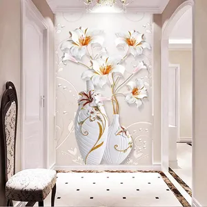 پوستر دیواری سه بعدی مدل گلدان DRVF1155