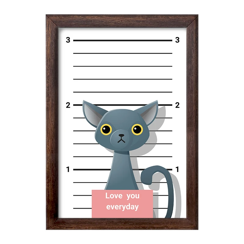 تابلو خندالو طرح گربه (Cat) کد F2275