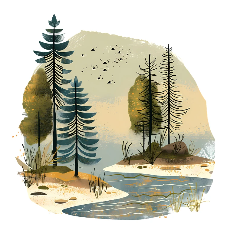 استیکر پارچه و لباس پاد آفرین مدل منظره کد S5464