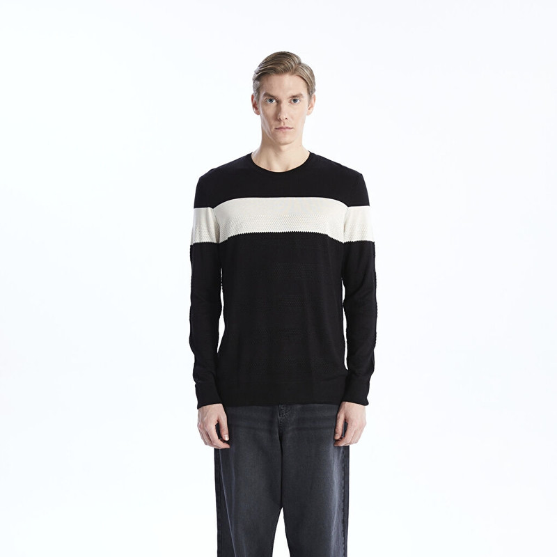 پلیور یقه گرد مردانه ال سی وایکیکی مدل 564