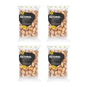 بادام پوست کاغذی خام نچرال - 250 گرم بسته 4 عددی 